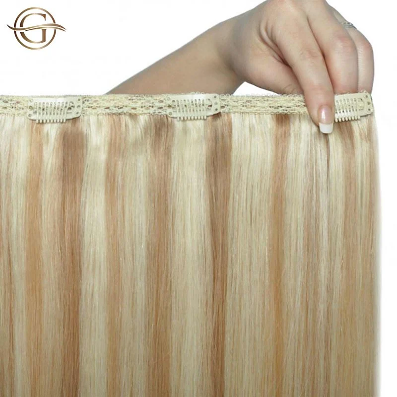 Clip-on Haarverlängerungen #27/613 Lace Mix - 7 Sets - 50 cm | Gold24