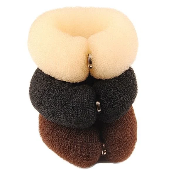 Duttformer Hair Sausage, 22 cm, Blond, Braun und Schwarz