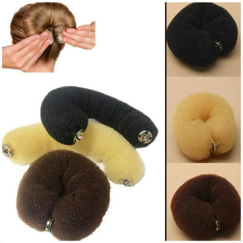 Duttformer Hair Sausage, 22 cm, Blond, Braun und Schwarz