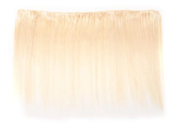 Haarverlängerung Tresse – platinblond 60 cm