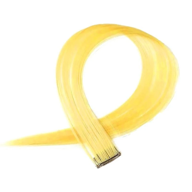 Clip-in-Extension Crazy Colour, Gelb, 50 cm