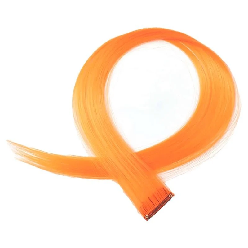 Clip-in-Haarverlängerung in Orange, 50 cm