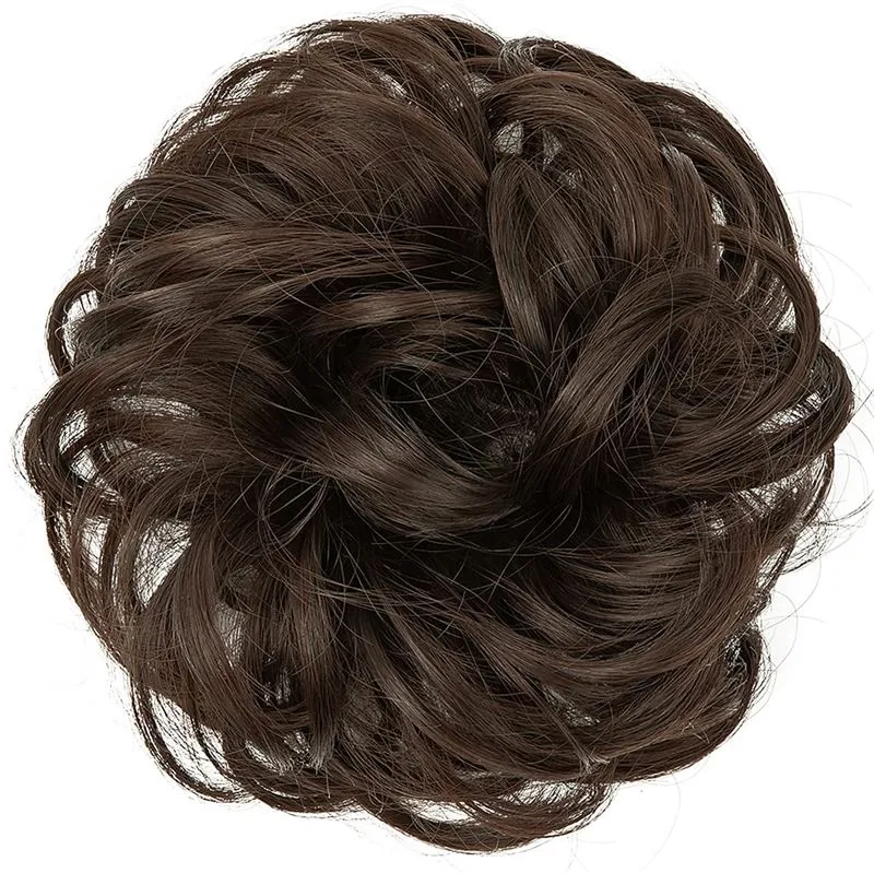Kunsthaar Dutt – Messy Curly – Braun