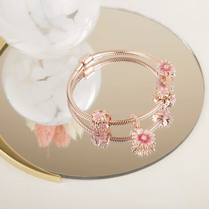 Pandora Garden RoséGoldfarbene Daisy Charm 788809C01