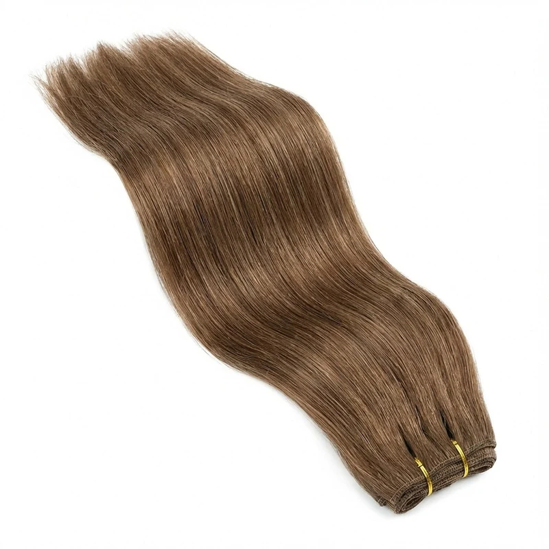 Haarverlängerung Tresse – Hellbraun 50 cm