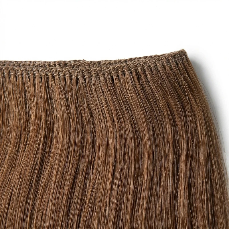 Haarverlängerung Tresse – Hellbraun 50 cm