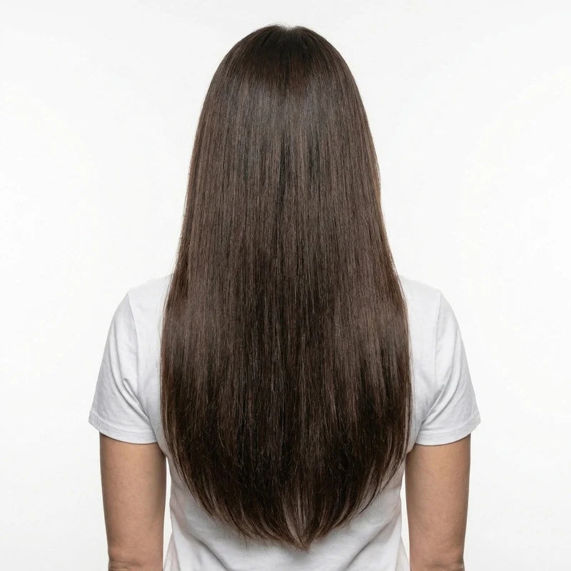 Haarverlängerung Weft – 50 cm Braun
