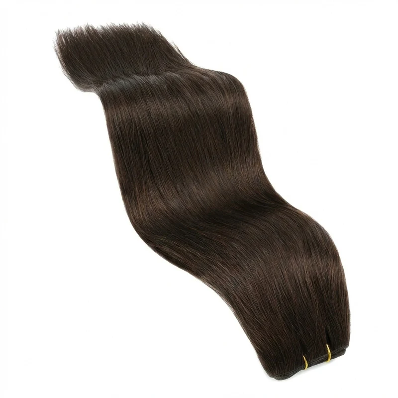 Haarverlängerung Tresse – Dunkelbraun 50 cm