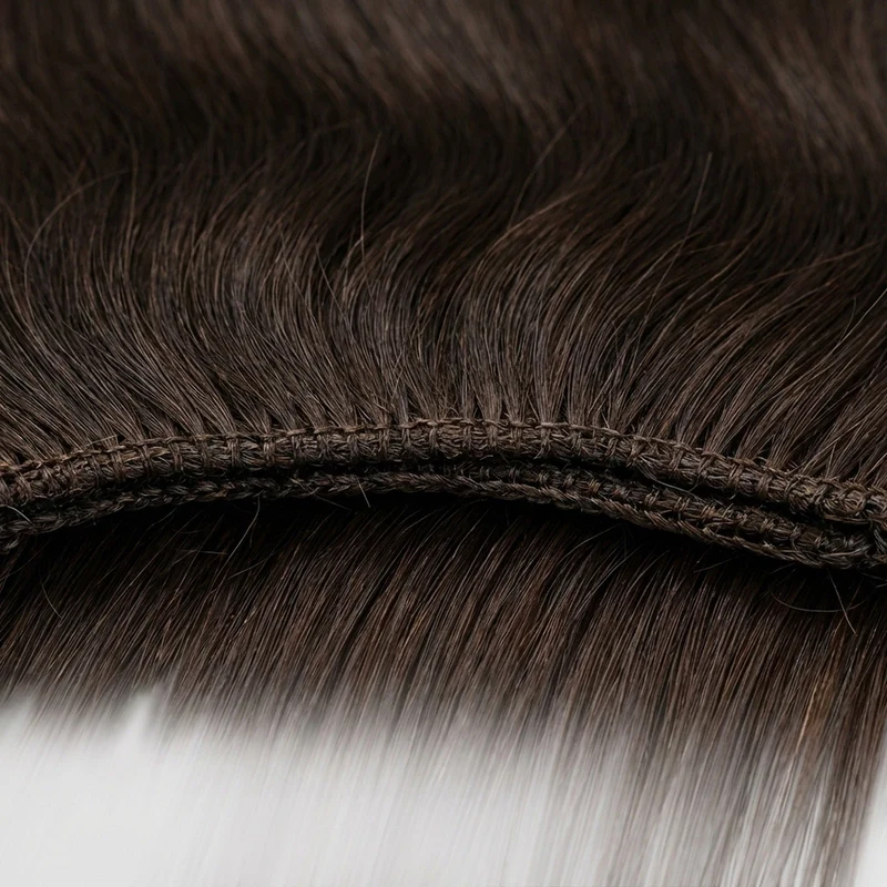 Haarverlängerung Tresse – Dunkelbraun 50 cm