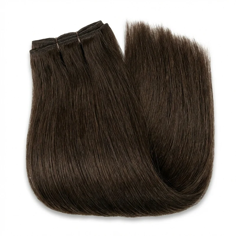 Haarverlängerung Tresse – Dunkelbraun 50 cm