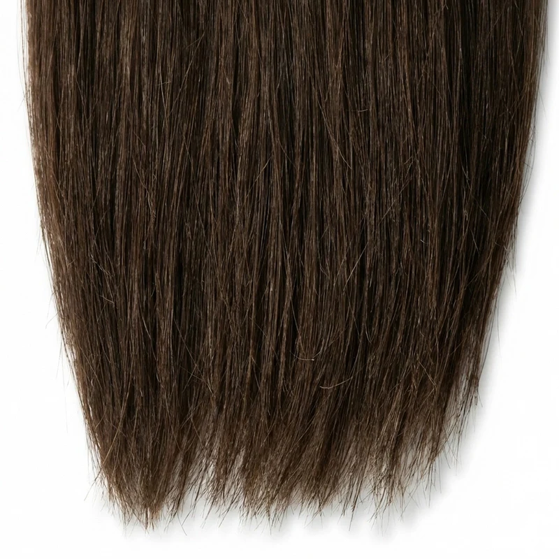 Haarverlängerung Tresse – Dunkelbraun 50 cm