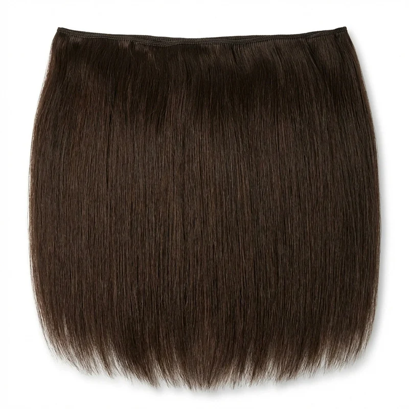 Haarverlängerung Tresse – Dunkelbraun 50 cm