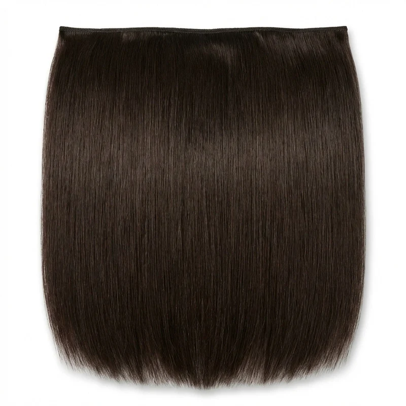 Haarverlängerung Tresse – Dunkelbraun 50 cm