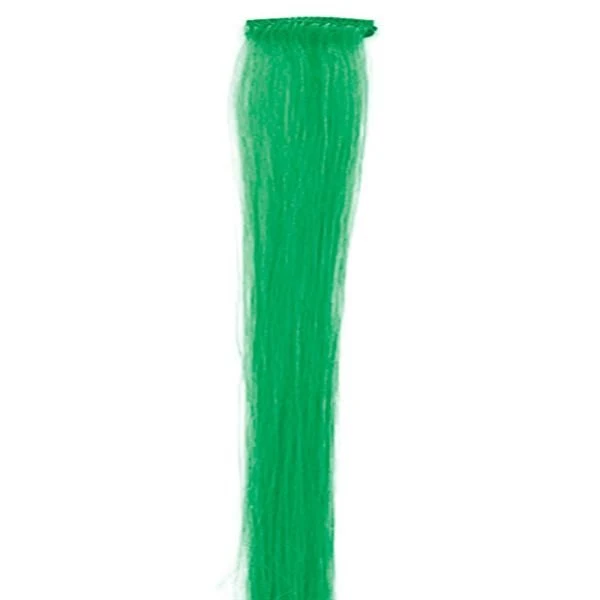 Clip-in-Haarsträhne in Grün, 50 cm, Crazy Colour