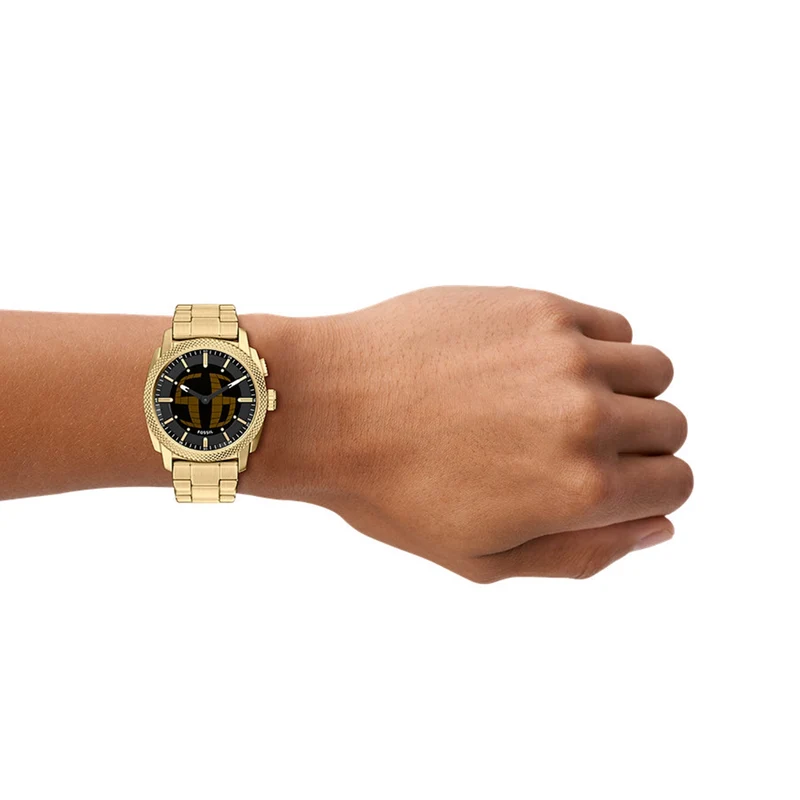 Fossil Machine Round Black Dial Watch FS6157
