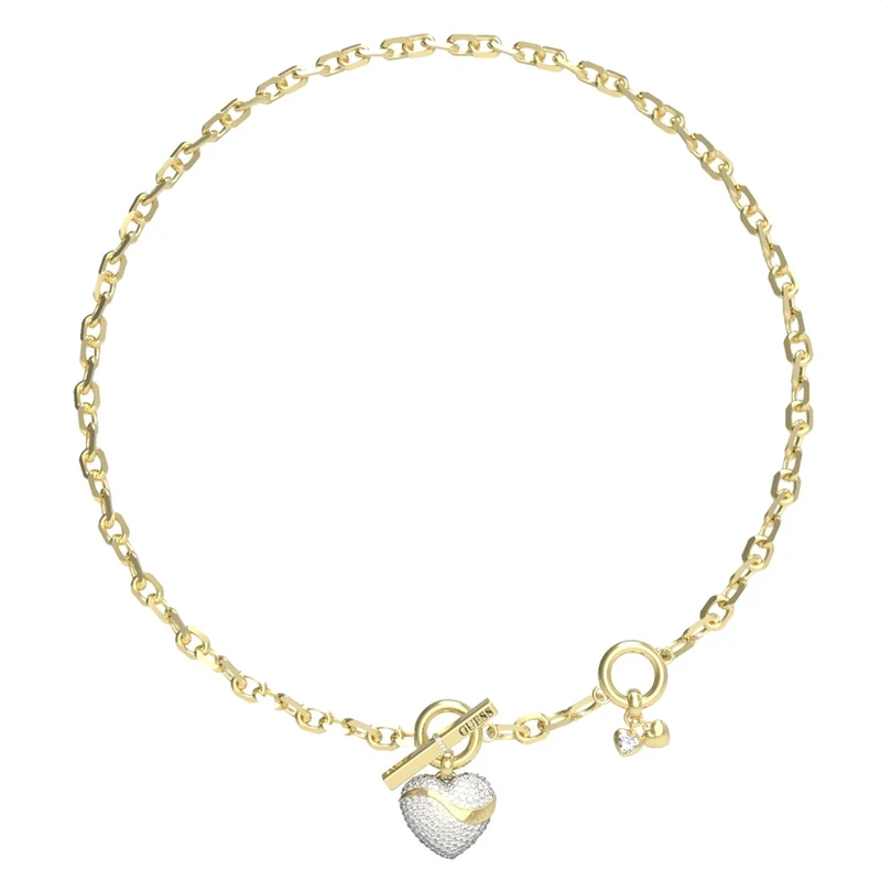 GUESS In My Heart Gold Necklace JUBN04494JWYGT-U