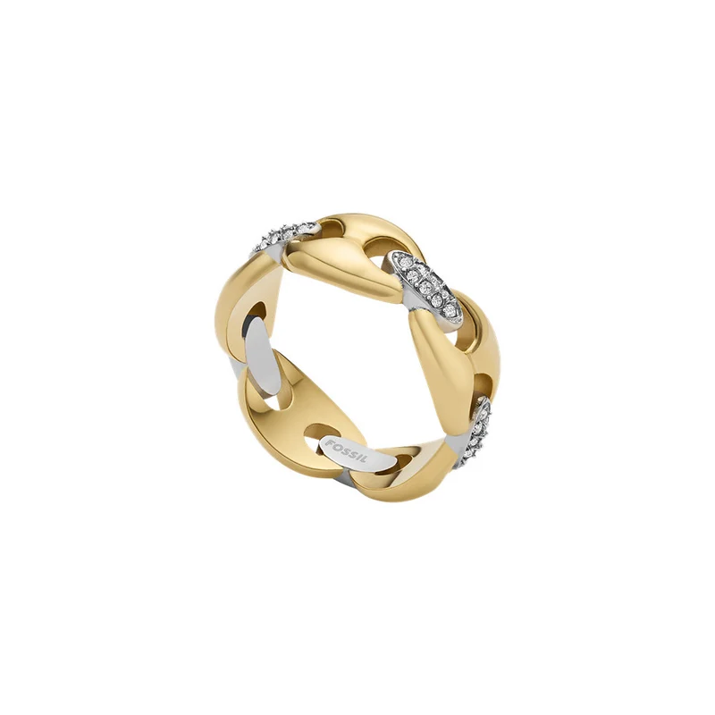 Fossil Heritage Stainless Steel Ring JF049319987