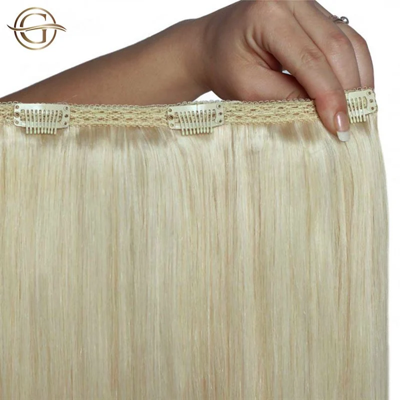 Clip-in-Haarverlängerung – blond #88 – 60 cm – 7er Set Gold24