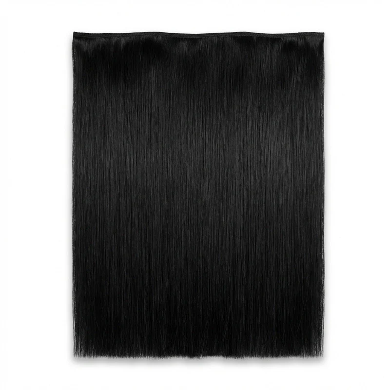 Haarverlängerung Tresse – Weft 50 cm – Schwarz