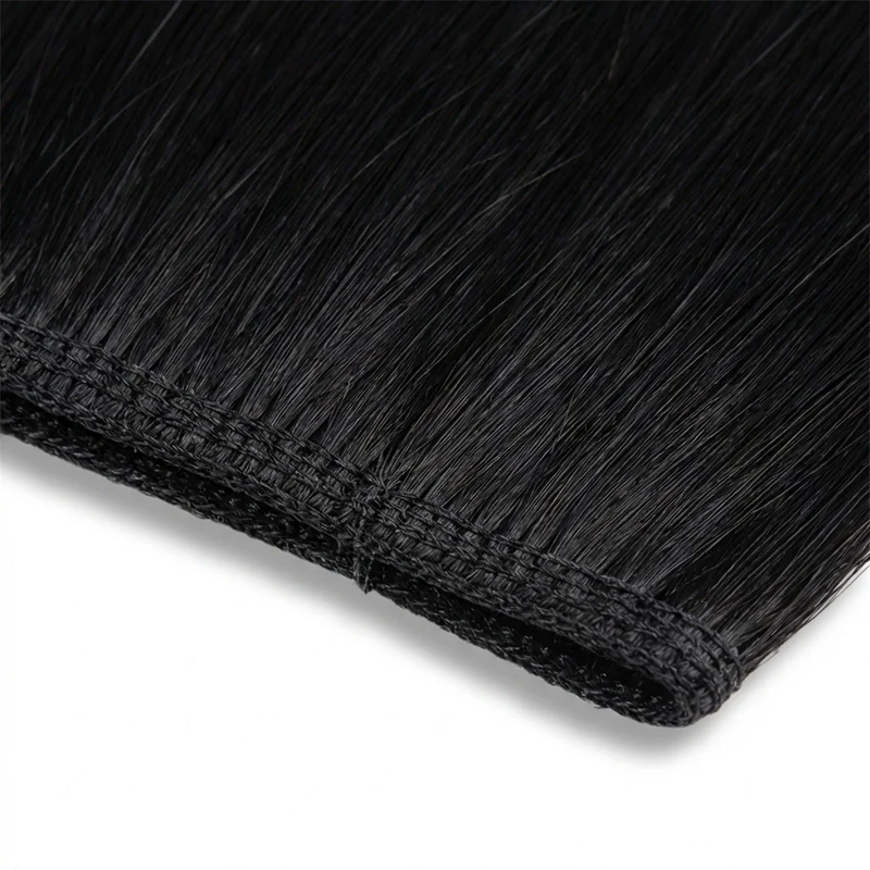 Haarverlängerung Tresse – Weft 50 cm – Schwarz