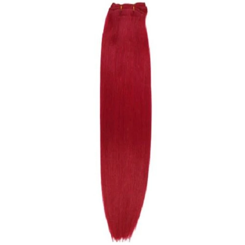 Haarverlängerung Tresse – Rot 50 cm