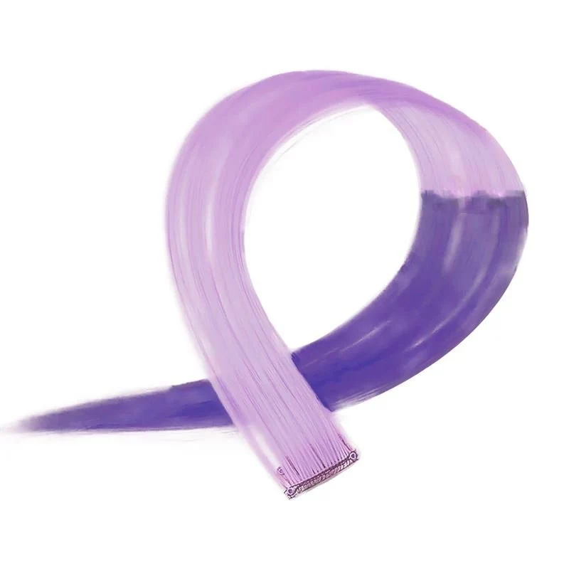 Clip-in-Extension in Lila Ombre, 50 cm, Crazy Colour