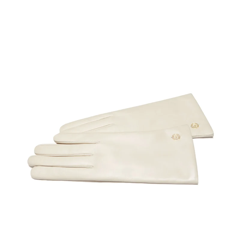 Isabel Bernard Honoré Eleanor Cream Ziegenfell Leder Handschuhe IB67000-372-8