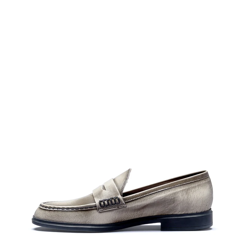 Isabel Bernard Vendôme Blandine cremefarbene Spazzolato-Leder Loafer IB51015-638-39