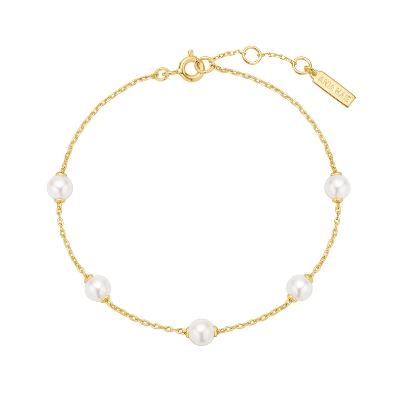 Ania Haie Miss Dainty Goldfarbenes Perlenarmband AH-B065-01G