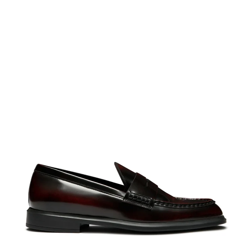 Isabel Bernard Vendôme Blandine Bordeaux Spazzolato Leder Loafers IB51015-652-39