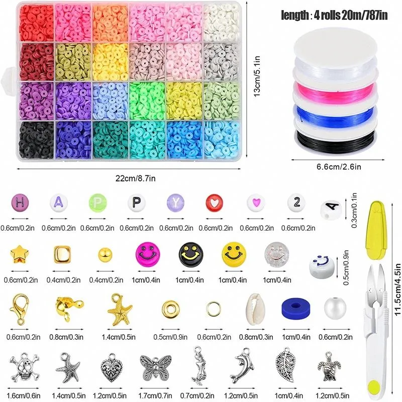 DIY Schmuckset – Heishi Perlen & Zubehör – 7000+ Teile