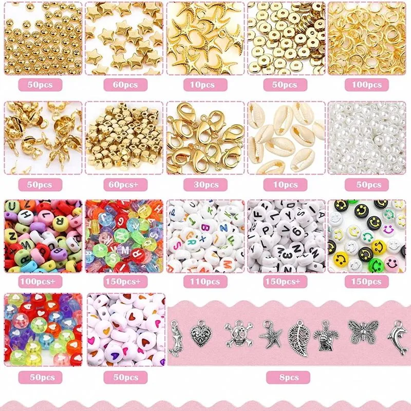 DIY Schmuckset – Heishi Perlen & Zubehör – 7000+ Teile