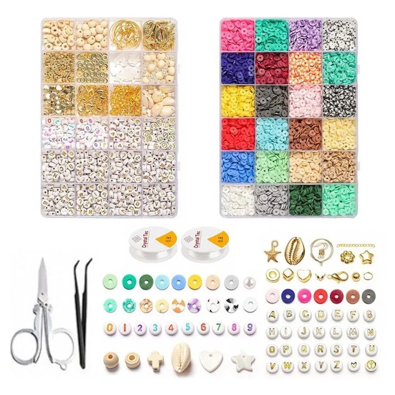 DIY Schmuckset – Clay Heishi Perlen & Zubehör – 6000er Pack
