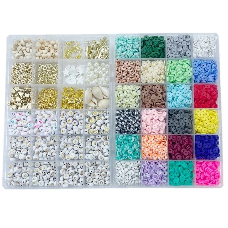 DIY Schmuckset – Clay Heishi Perlen & Zubehör – 6000er Pack
