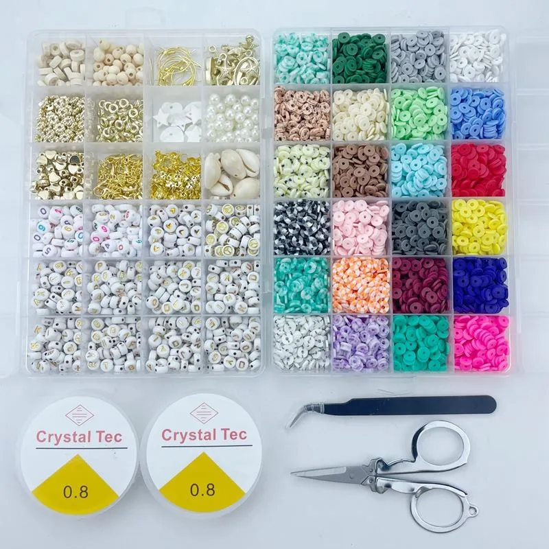 DIY Schmuckset – Clay Heishi Perlen & Zubehör – 6000er Pack