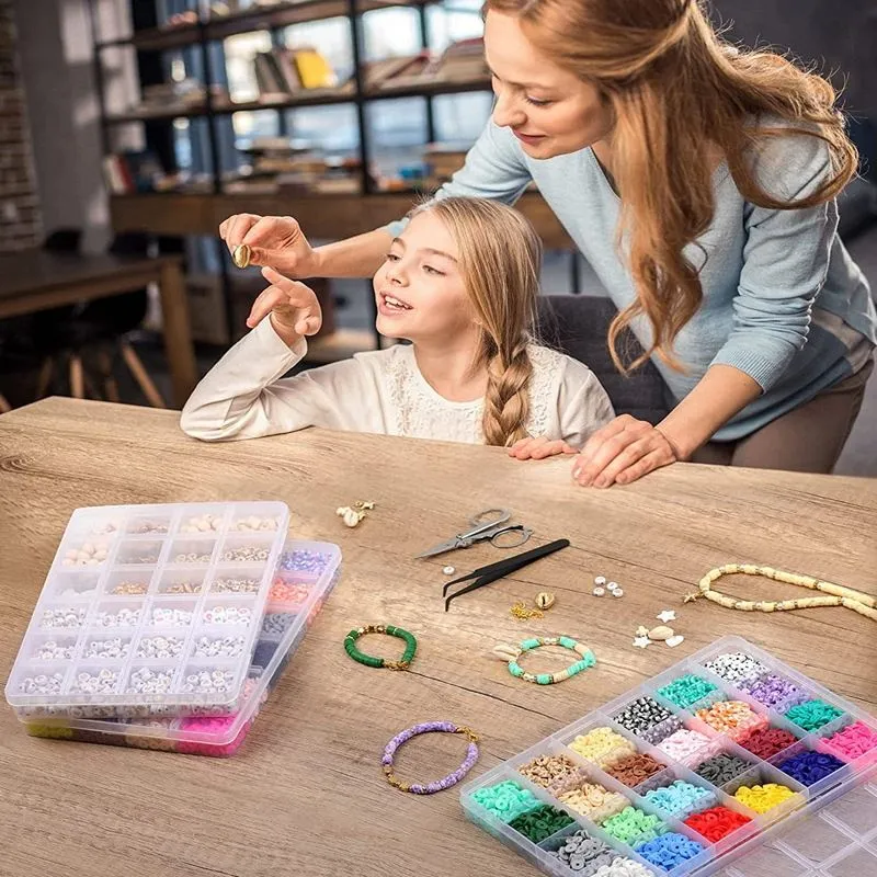 DIY Schmuckset – Clay Heishi Perlen & Zubehör – 6000er Pack