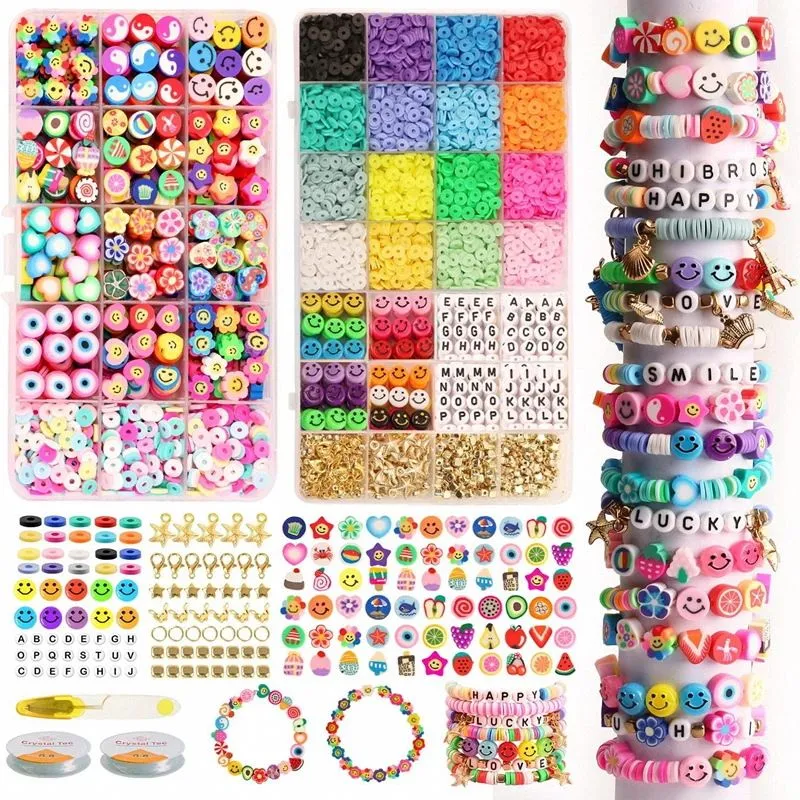 DIY Schmuckset – Fimo Perlen & Heishi Beads – 4.500 Teile