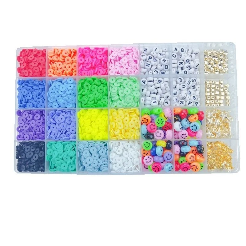 DIY Schmuckset – Fimo Perlen & Heishi Beads – 4.500 Teile