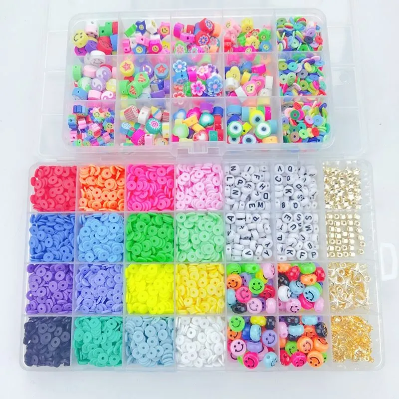 DIY Schmuckset – Fimo Perlen & Heishi Beads – 4.500 Teile
