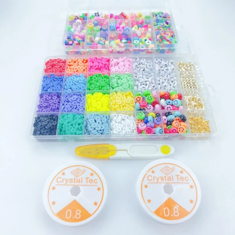 DIY Schmuckset – Fimo Perlen & Heishi Beads – 4.500 Teile