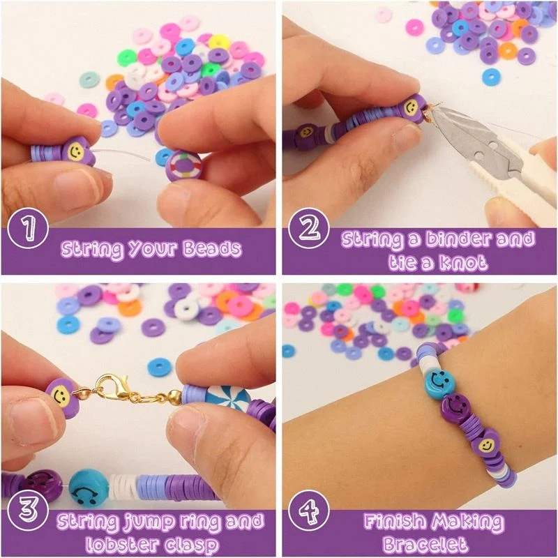 DIY Schmuckset – Fimo Perlen & Heishi Beads – 4.500 Teile