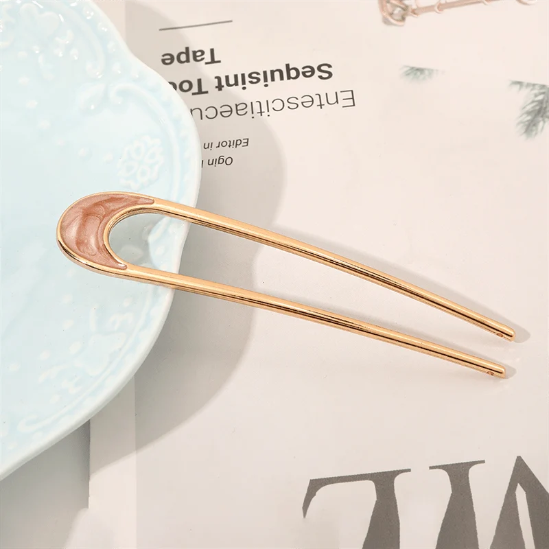 Chris Rubin Alina Französische Chignon-Haarnadel – Champagner