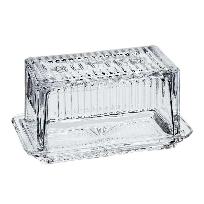 Depression Glass Butter Dish
