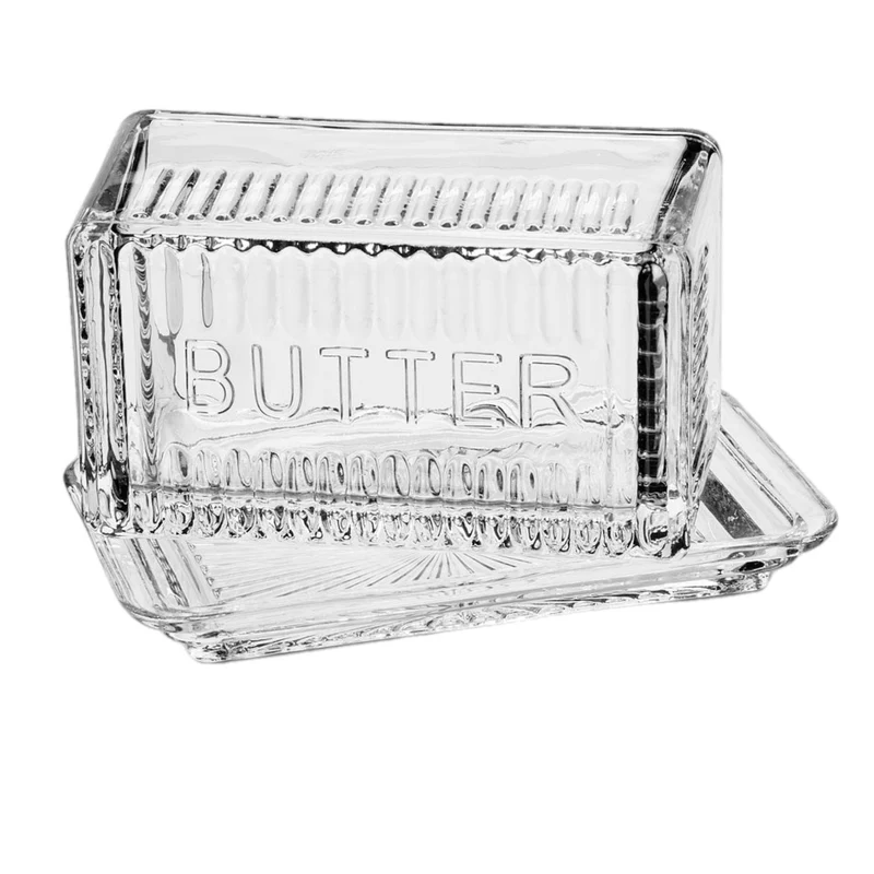 Depression Glass Butter Dish