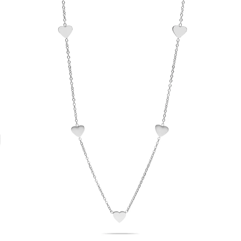 Choker heart silver