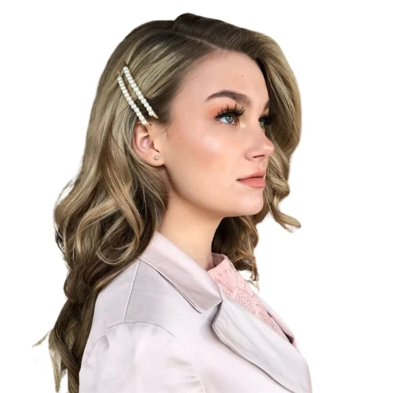 Haarspange – SOHO Mila mit Perlen, goldfarben