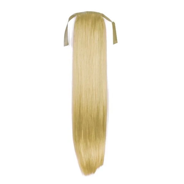 Pferdeschwanz-Faser-Extensions, glatt, blond, 613#