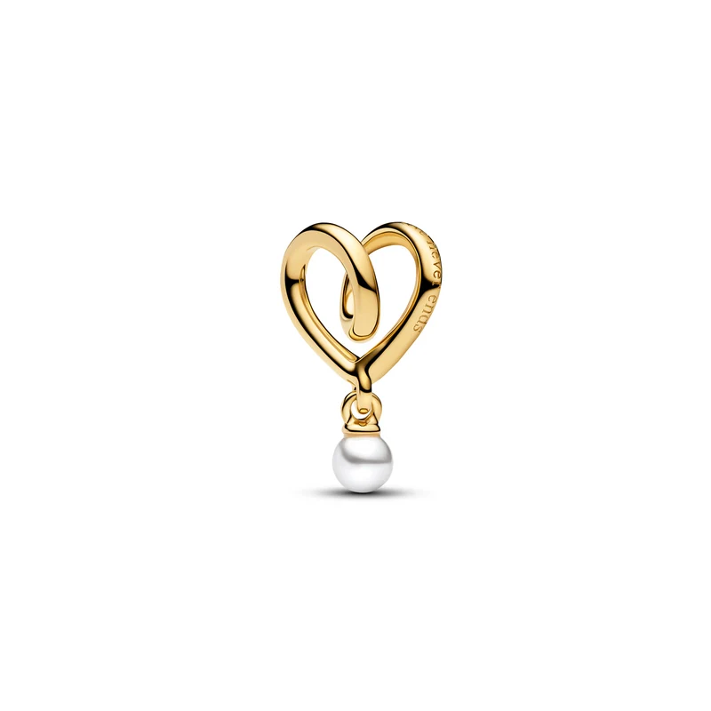 Pandora Moments Gold Plated Wrapped Heart Charm 764138C01