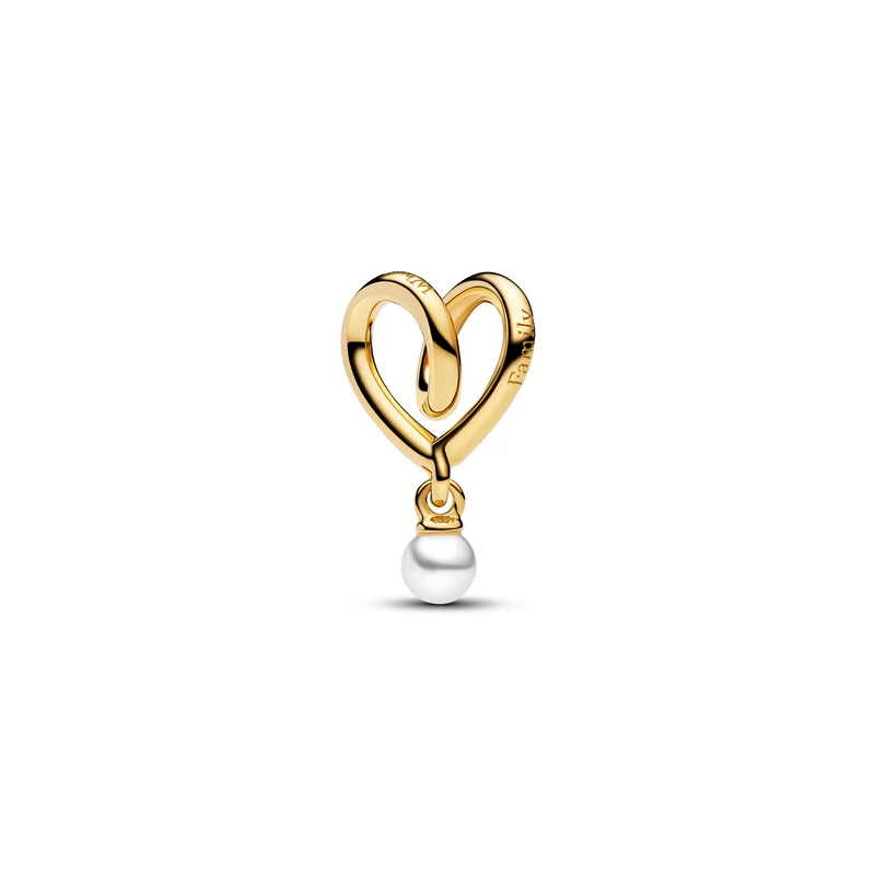 Pandora Moments Gold Plated Wrapped Heart Charm 764138C01