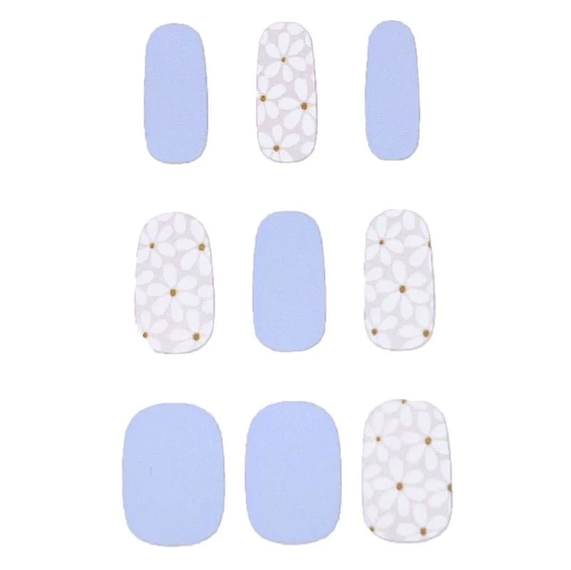 Halbgehärtete Gel-Nagelaufkleber / Selbstklebender Nagellack - Winterblume (JK-006)